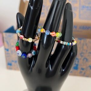 4 Pack of Elastic Beaded Rings